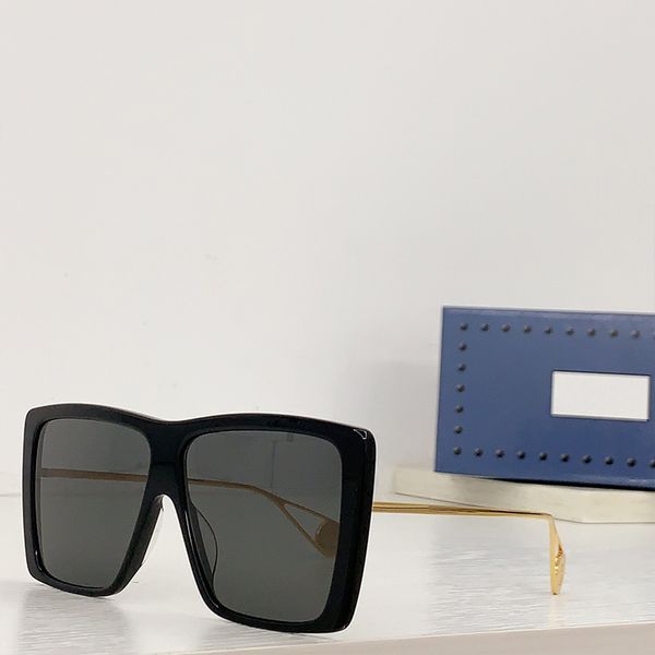 Damen Designer quadratische Sonnenbrille mit großen, gemaltem Metallbeinen voller dreidimensionaler Gefühl G0434 luxuriöse Sonnenbrille für Frauen und Männer