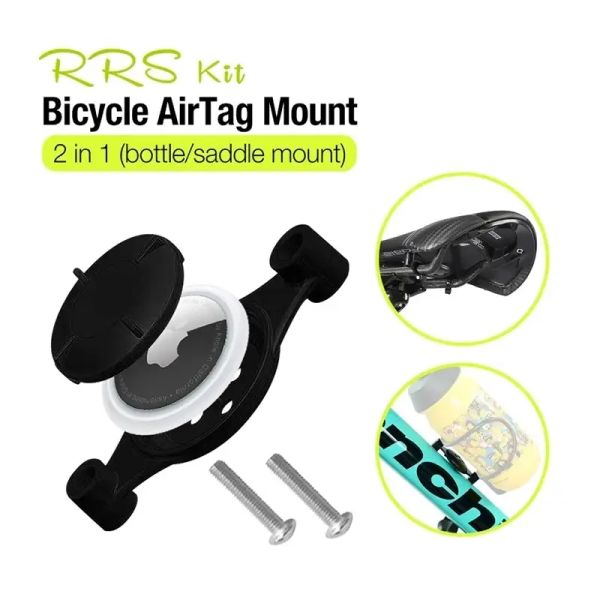 Аксессуары Rrskit Airtag Bike Botter Holder Case для Apple Airtag GPS Locator Tracker Tracker Buke Bike Seat Arch Cracket Mount Cage