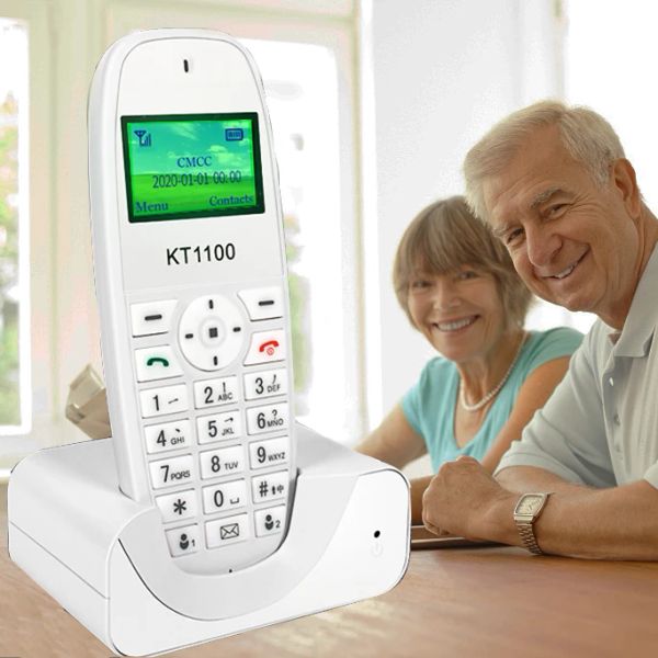 Aksesuarlar Kablosuz Telefon GSM SIM KARTI Sabit Mobile Yaşlılar İçin Ev Cep Telefonu Çıkar Sabah Handline Kablosuz Telefon Ofisi Ev Brezilya
