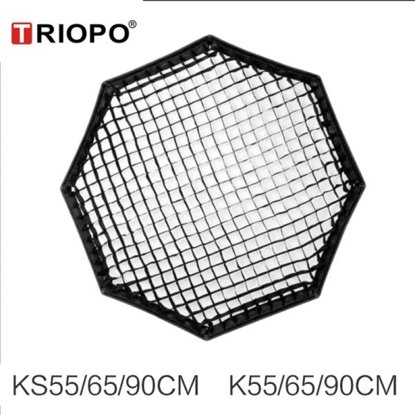 Studio Triopo 55см 65см 90 см 120 см 60 x 60 см 35 x 160см 50x70см сотовой сетки для складного зонтика восьмиугольника софтбокс (только сетка)