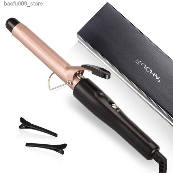 Curling Irons Haar Curler 25mm Keramikbeschichtung Curling Eisen schneller Heizungs Salon Styling Tool LED-Indikator 110-240V Q240425