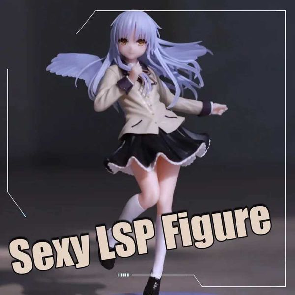 Figuras de brinquedo de ação 180mm Angel Beats Anime Figura Tenshi Uniformes Ver PVC Ação Figura Modelo colecionável Doll Toy Friends Presente de Natal Y2404252XXKK