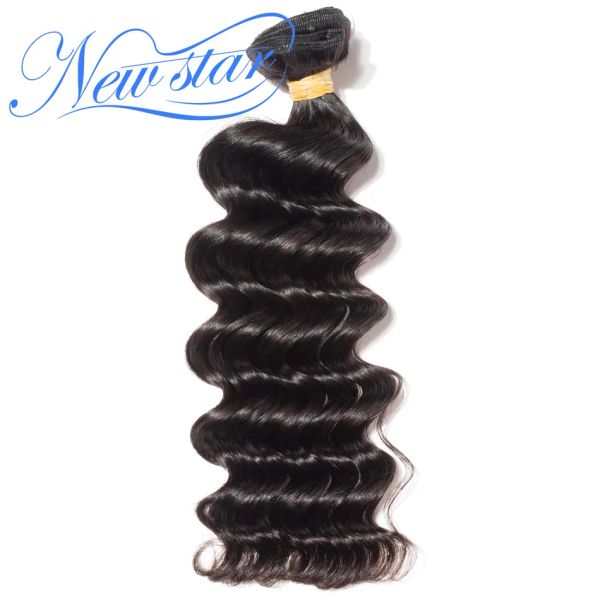 Parrucche per capelli nuove stella brasiliana sciolte capelli vergini profondi 1/3/4 fasci spessi color naturale 11a non trasformata per capelli umani