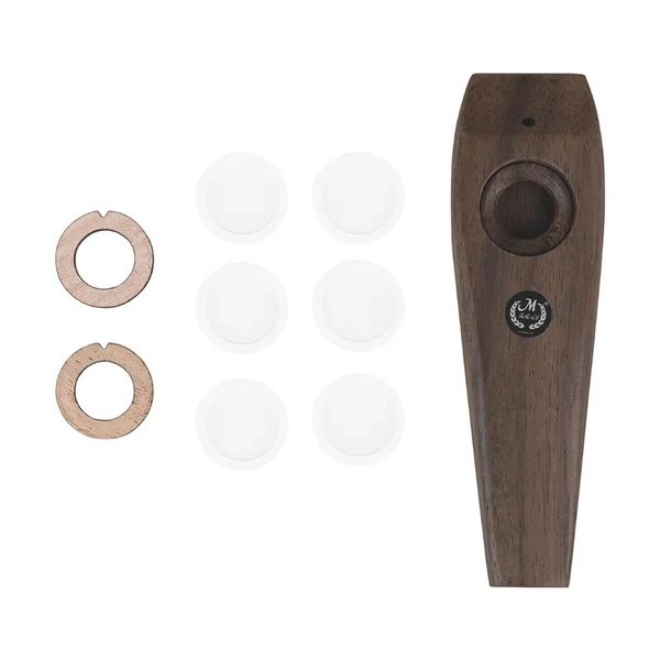 Kazoo in legno Portable leggero Portable per flauto per principianti Amanti musicali strumenti a legna Design semplice