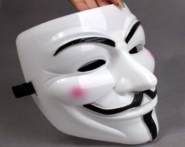 Partymasken V für Vendetta Mask Anonymous Guy Fawkes Kostüm Kostüm Accessoire Plastik PartyCosplay SN59262448264