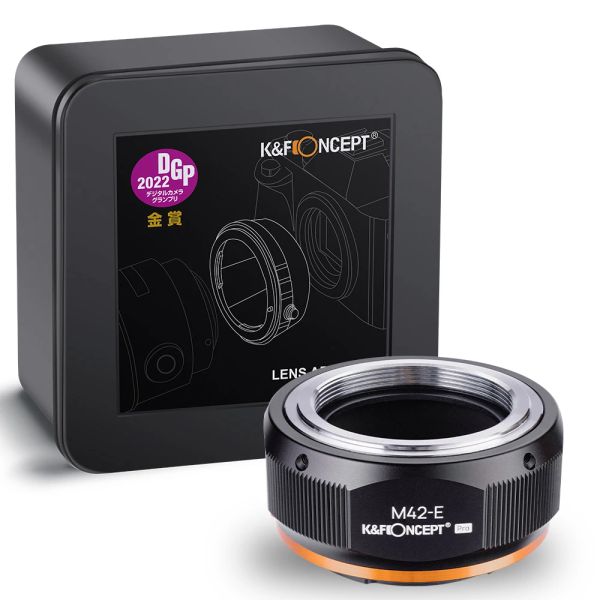 Filtri KF Concept M42 a E Pro Lens Adapter per le lenti a vite M42 a Sony A5000 A6000 A6400 A7C A7C2 A1 A7S A7R2 A73 A7R4 A7R5