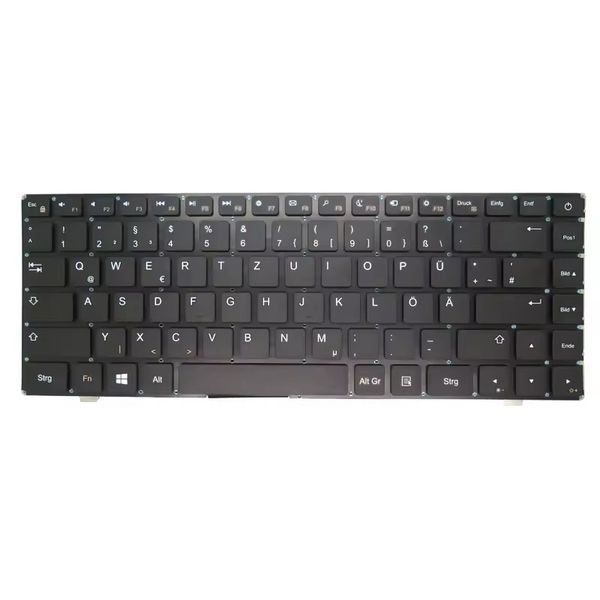 Клавиатура ноутбука для Chuwi Lapbook Air 14.1 CWI529 MB3006002 PRIDE-K2630 Германия GR Black без рамы Yellow Keycap New