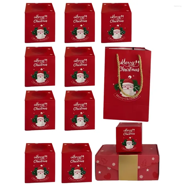 Geschenkverpackung 1 Set von Weihnachtskästen, die Süßigkeiten behandeln Weihnachtsparty bevorzugt Explosionsbox