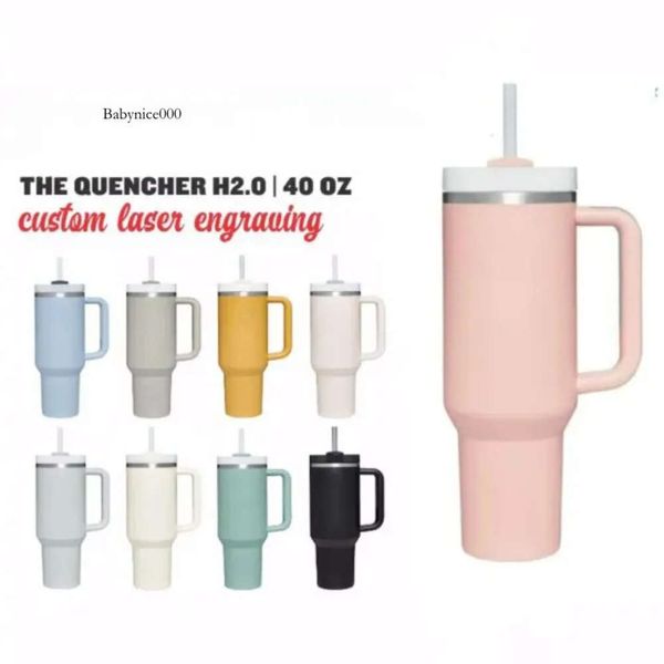 С розовыми чашками Oz Mug Tumbler Handling Tumblers крышка для соломы из нержавеющей стали кофейная термин для стакана вакуумная изолированная синяя орхидея бутылки с водой g g