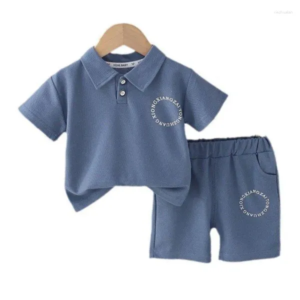 Roupas conjuntos de roupas para meninos de verão roupas terno infantil shorts de camisetas 2pcs/cenário infantil fantasia de esportes casuais infantis roupas esportivas infantis