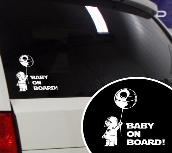 1 PCS Baby a bordo Adesivo de carro elegante 14 cm Cool Boy Stick Capa criativa Decal