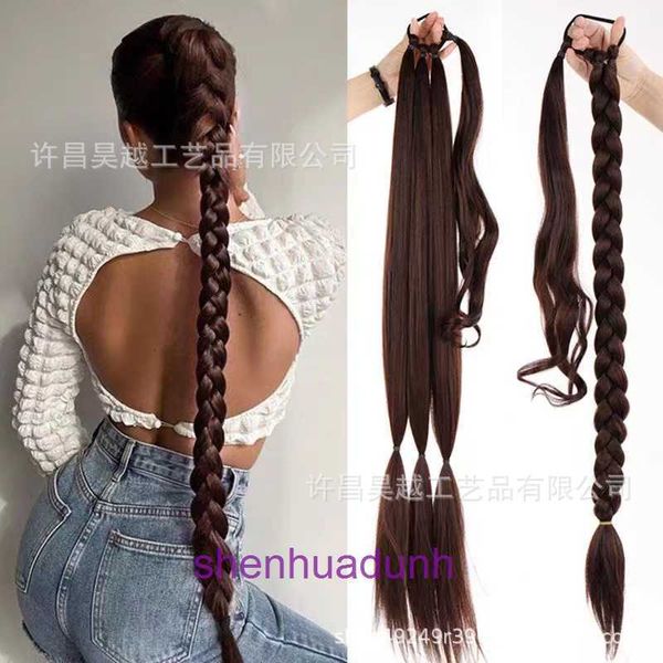 Wigs Women Women Hair Human Hair New Wig Cotail Womens Winding Traid Synthetic Boxing Style