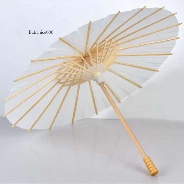 Fans UPS Parasols Wedding Bride White Ombrello Ombrello manico in legno giapponese Craft CM Diametro ombrelli