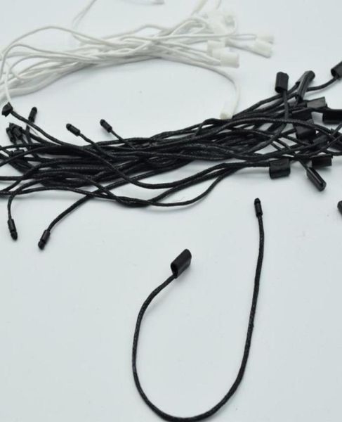 980pcslot de boa qualidade preto e branco cordão encerado tag pendurar nylon snap snap bloqueio de pino de pino de fixador lanchonet18cm8489431