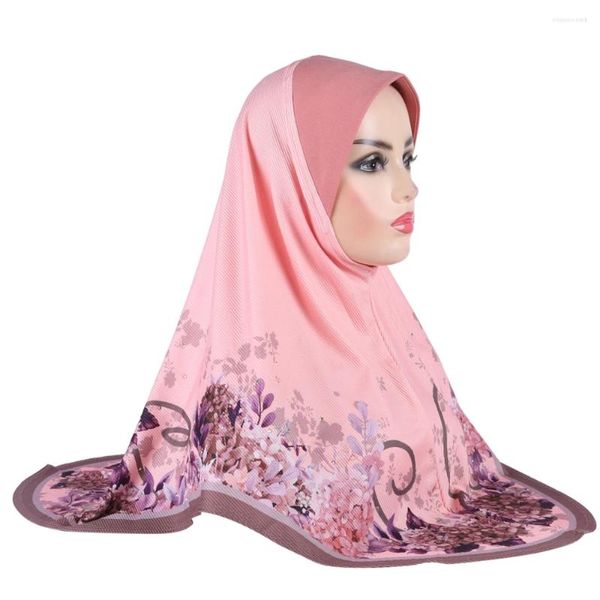 Roupas étnicas 20pcs impressão hijab amira muçulmana capa de cabeça na cabeça Hat lenço xales