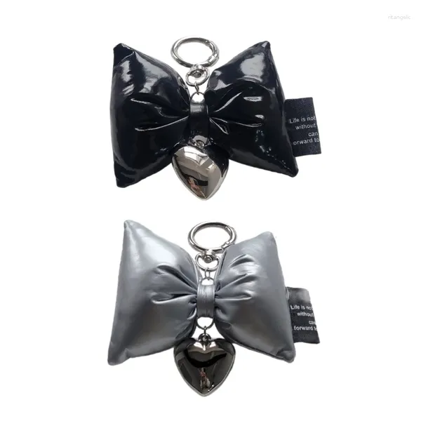 Keychains Bowknot Heart Anhänger Handy -Handy -Handy Charme abnehmbarer Bogenkanal Handgemacht für Brieftaschen