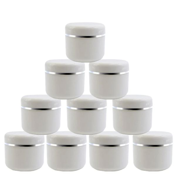 Bottiglie 10pcs 20g/30g/50 g Vende da viaggio Crema Crema Contenitore cosmetico Crema di plastica BACCHIO VUOCO POT