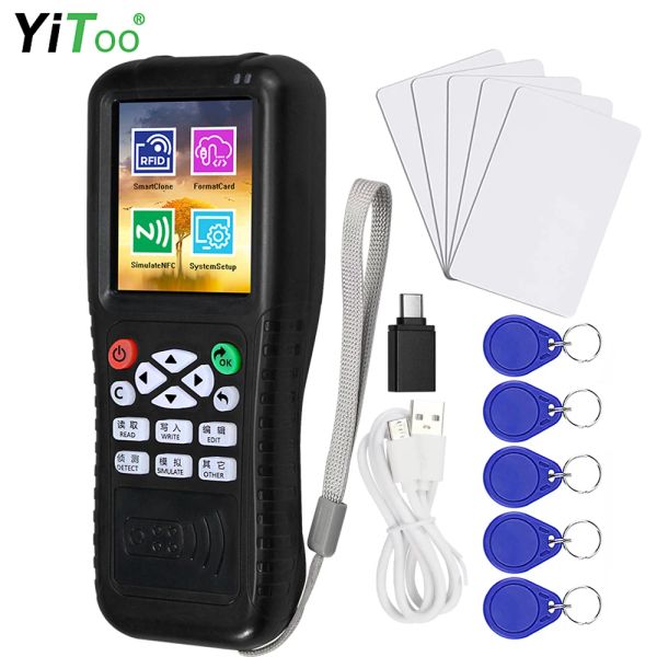 Webcams Yitoo 2023 Neue Version RFID Reader Writer, wichtiger Kartenprogrammierer Decoder Duplicator NFC Kopierer, kostenlose Software Mobile App Decoding