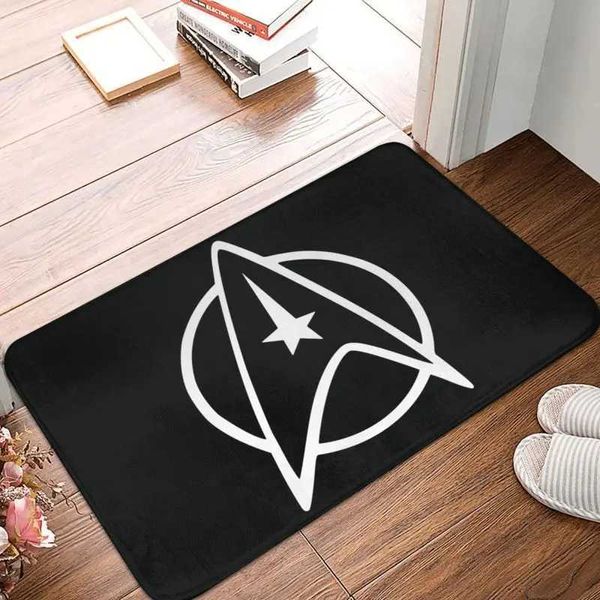 Carpet Star Treks Porta do piso Banheiro de cozinha tapetes Anti-deslizamento de ficção científica de ficção científica TV TV para entrada de garagem tapete T240422