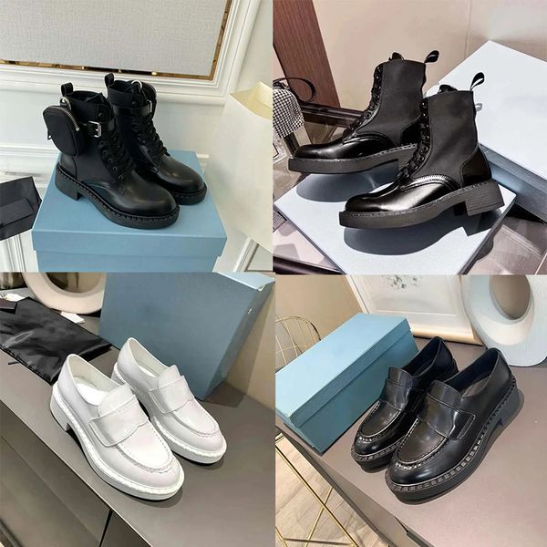 Erkek kadın tasarımcılar Rois Boots ayak bileği martin botları ve naylon boot askeri ilham verici savaş botları Naylon bouch ayak bileğine bağlı