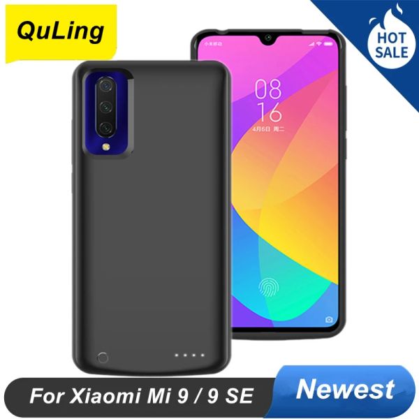 Casos 6500 mAh para xiaomi mi 9 estojo de bateria Mi 9 SE Phone Stand Mi9 Capa Smart Power Bank para Xiaomi Mi 9 SE Bateria Charger Case