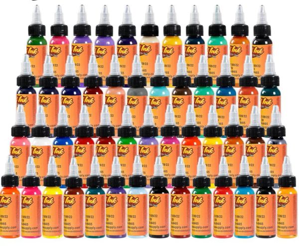 16/25/50 coloridas Tattoo tintas 30 ml de maquiagem permanente tintas de pigmentos de tatuagem definida para kit de arte de tatuagem corporal Cada cores Dropshipp