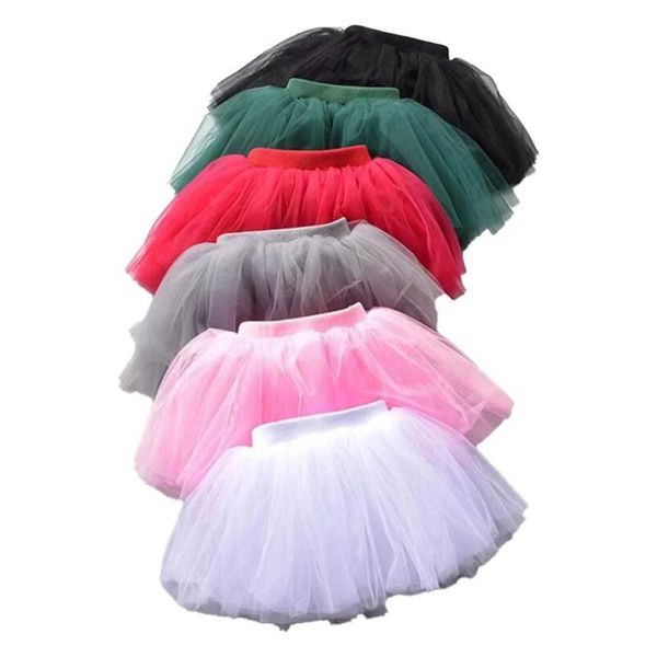 Röcke Tutu Rock flauschig für Kinder Baby Girls Ballet Tulle Pettiskirt Prinzessin Geburtstagsfeier Tanzröcke 1-8 Jahre Kleinkinder Kleidung H240425