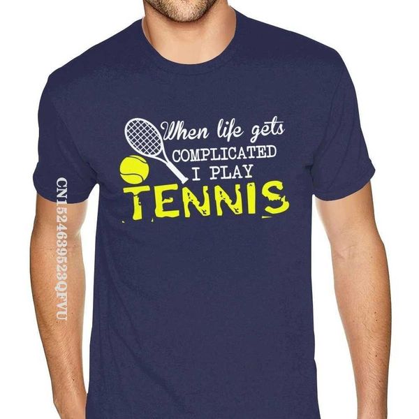 T-shirt maschili neri I Love Play T-shirt da tennis uomini per uomo Schermo in inglese Tshirts Morte Cotton Hiphop Shirts T240425