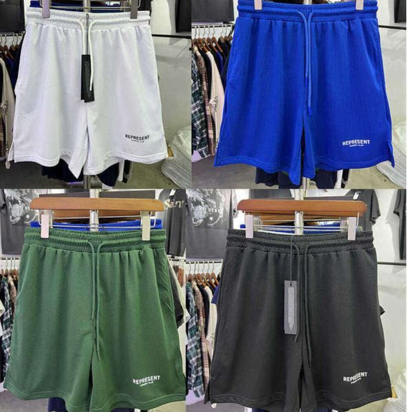 Designer Roupas casuais curtas Medo de Deus representa a marca American High Street Sports Loose Mens de basquete de basquete rápido Design de shorts secos 1132ess