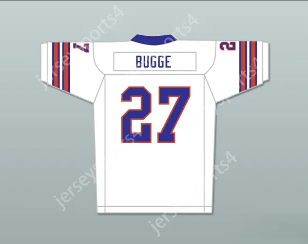 Custom qualsiasi nome Nome Mens Youth/Kids Casey Bugge 27 Mud Dogs Away Football With Bourbon Bowl Patch Top Top S-6XL Cucite S-6XL