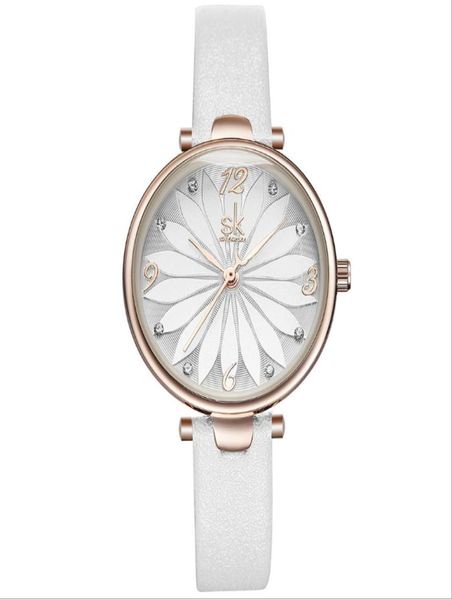 Brand Shengke Casual Fan Simple Quartz Os alunos assistem a vida de diamante à prova d'água de 30 mm de diâmetro feminino Relógios 80476924092