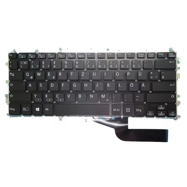 Laptop -Tastatur für Sony VAIO SX14 VJS141 Serie HMB8834AVA04 1A 1V0091901 DE Deutschland GR Schwarz mit Hintergrundbeleuchtung Neu