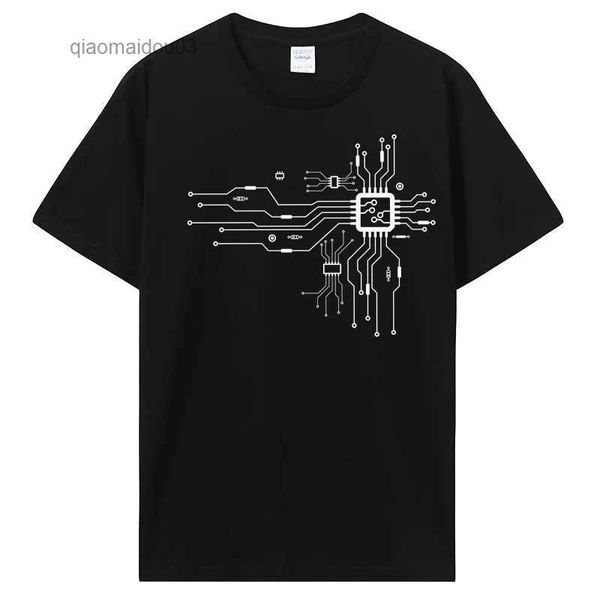 T-shirt maschile Anatomical Heart CPU Processore Programmazione del computer PCB Scheda geet T-shirt Electronic Engineer Circuit Graphic Tshirtl2404