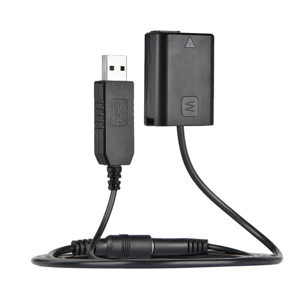 Studio Andoer NPFW50 Dummy Actulet+DC Power Bank USB -кабель для ACPW20 Sony NEX3/5/6/7 Series A33 A37 A35 A55 A7 A7R A7II A6000 A6300