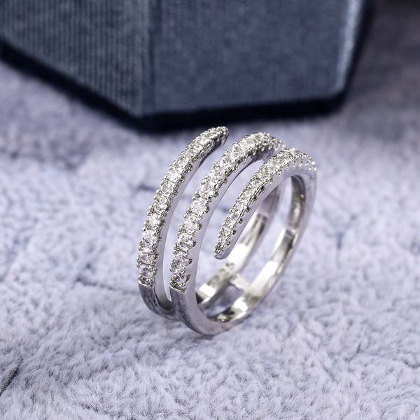 Mode Crystal Cz Ringe für Frauen Finger Ringe glänzende Ehe -Party Brautringe Statement Schmuck Ganzverkauf