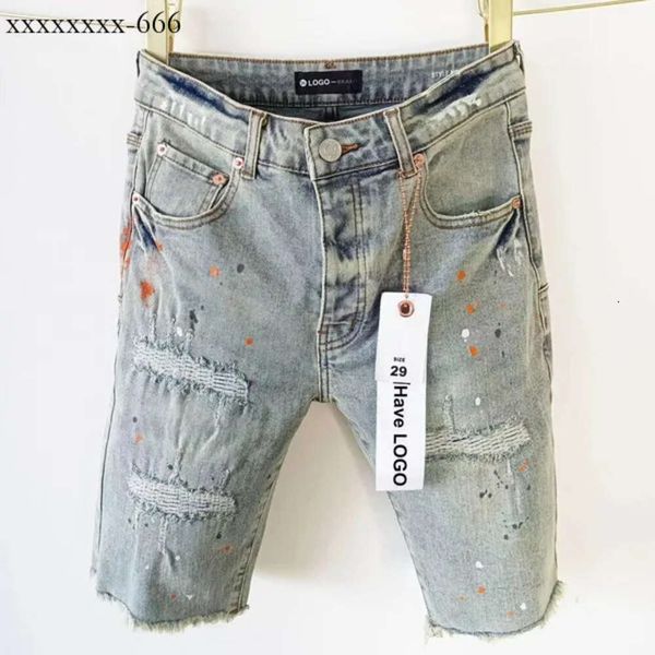 Pantaloncini in denim viola pantaloni impilati ksubi lacrima alta strada in denim in denim dritta gamba in stile stradini uomini sim mencoat jeans 7154