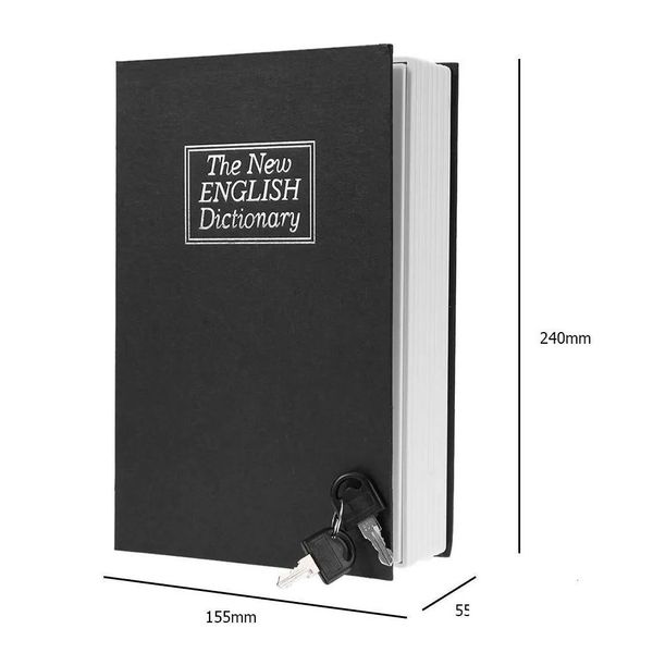 Dekorative Objekte Figuren Dictionary Mini Book Safe Security Key Locker Money Den Secret Box Bargeldmünze Aufbewahrung Schmuckscheren othnb