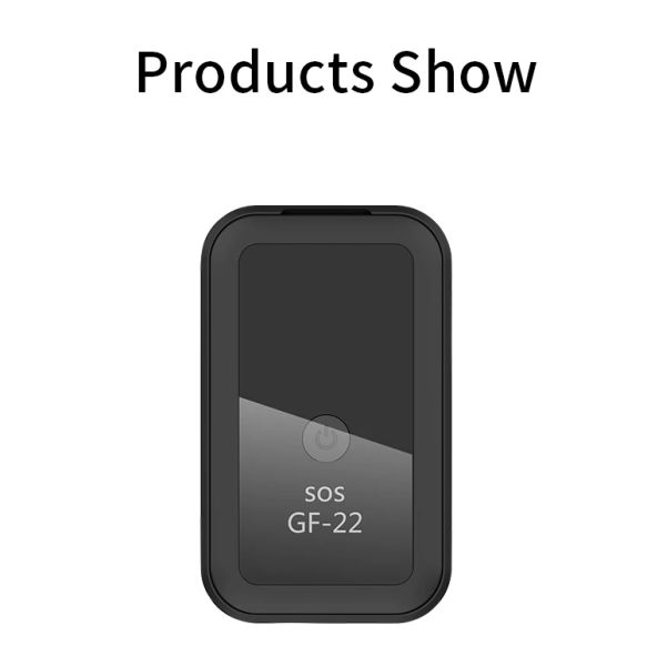 Aksesuarlar Kablosuz Araba GPS Tracker GF22 Antilost Etiket Güçlü Manyetik Antitefft Tracker Küçük Konum İzleme Cihazı