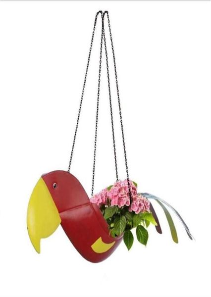 Flores decorativas grinaldas 40 Reds Parrot Planter A Beautiful Flower Pot Ward Garden Gardening ao ar livre Gardening berçário TRA4515443