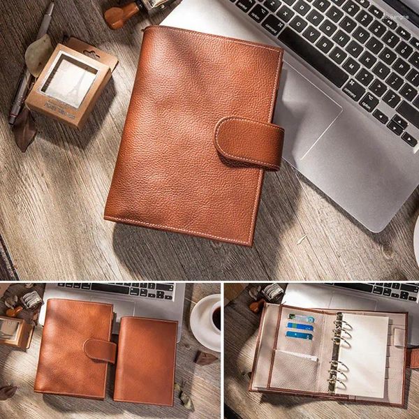 Presale Yiwi Notebook Business Business Leather Couro Planejador Diário Semanal Agenda Organizador Presentes de Papelaria A6