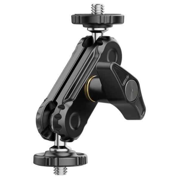 Studio Vijim Ulanzi R102 Metal Double Ball Heads Arm Magic With 360 ° 1/4''''Send estend Mount for DSLR Monitor de câmera Vídeo Mic Tripé