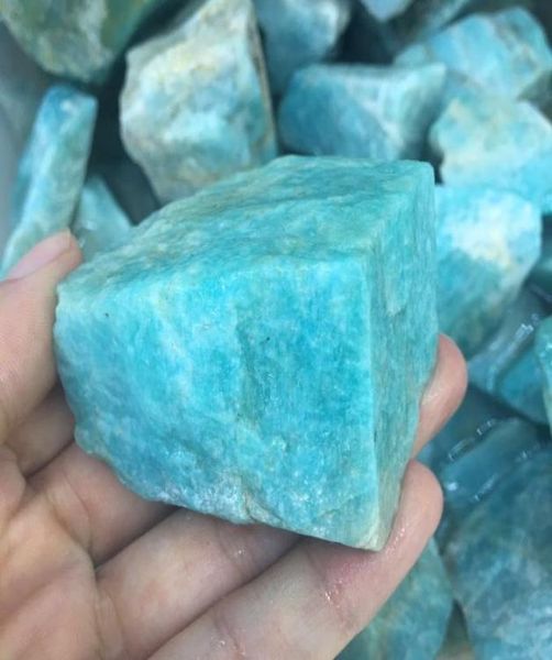 1 pc di grandi dimensioni Amazzonite naturale Amazonite Rugh Amazon Piet Cristalli di quarzo Naturale Crista di energia minerale per guarigione8062194