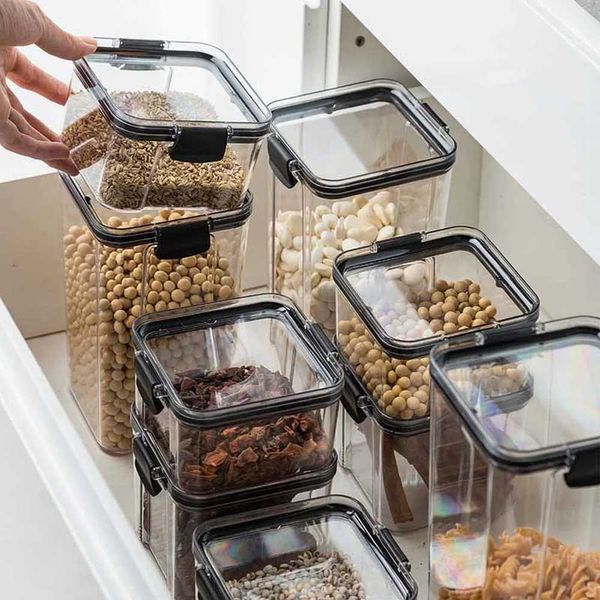 Contenitori di stoccaggio alimentari Cucina Manager per contenitore per alimenti utilizzati per la gestione della gestione del congelamento con coperchio SPICE BOX H240425