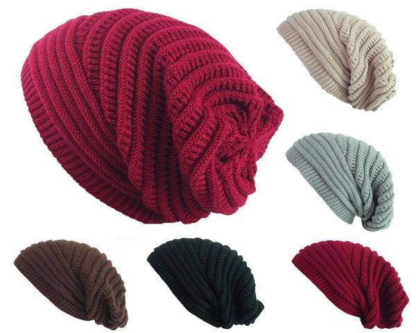 Homens de inverno Mulheres chapéus Rasta Knit