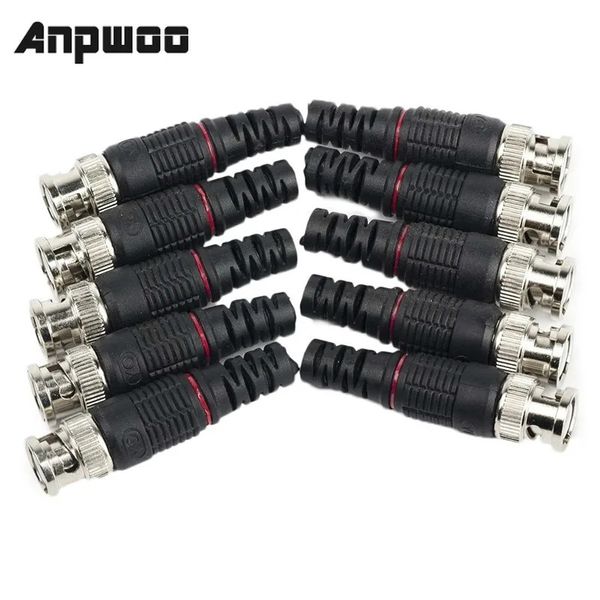 Hochwertiger ANPWOO 10PCS CCTV -Anschluss BNC -Adapter mit 50 OHMs und 75OHMs BNC -Anschluss perfekt für CCTV -Überwachungssysteme von Anpwoo