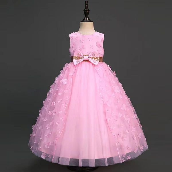 Hochwertiges Smokingkleid für Mädchen Kinder Kleidung Meerjungfrau Prinzessin Kleid Maxi Hochzeitskleid 9 10 12 Jahre