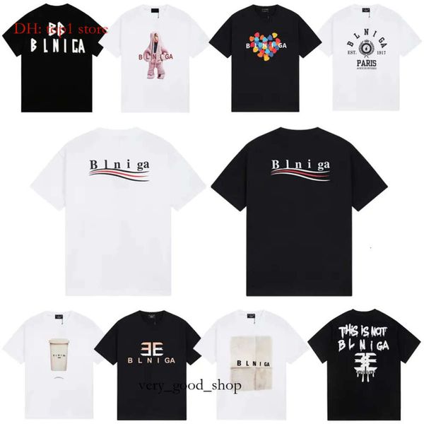 Sommer Fashion Herren Designer T-Shirts Damen T-Shirt Buchstabe Runde Hals kurzärmelig Schwarz-Weiß-Luxus-Herren T-Shirt 100% Baumwolle lässig lässig Lose T-Shirt 8960