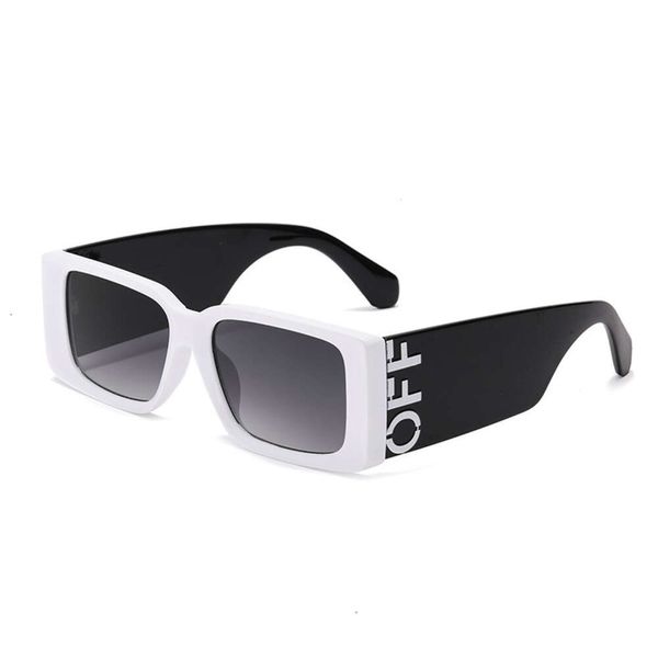 Off Brand White Oversized Sunglasses 3315OFF Óculos de sol U unissex Trendy Street Box Oxids Sun Sunshades da moda e personalizada com caixa original