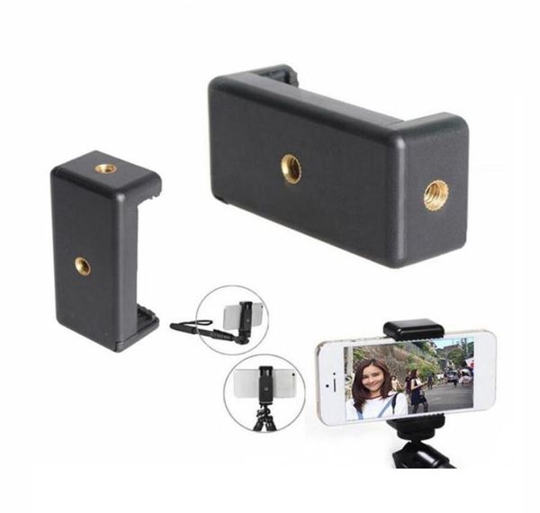 clip telefonico per treppiedi selfie bastoncini larghezza estendibile 5585mm Smartphone impugnatura due viti femminili da 14quot Scatto verticale orizzontale P5593881