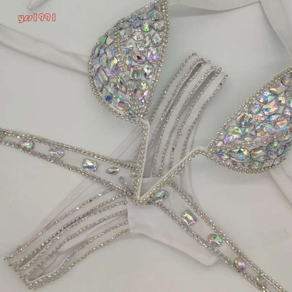 Venus Vacation v Collar Rhinestone Swimwear